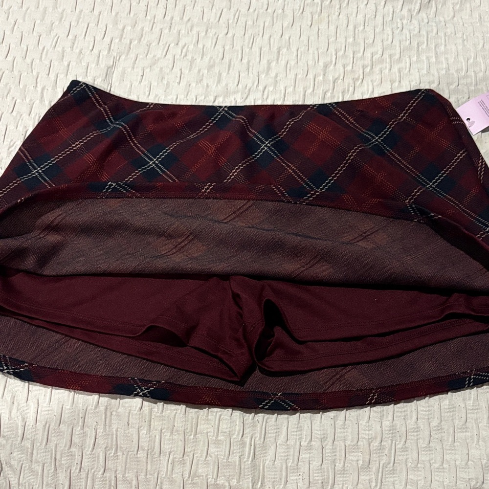 Wild Fable Tartan Mini Skirt in Red and Black - Picture 5 of 6